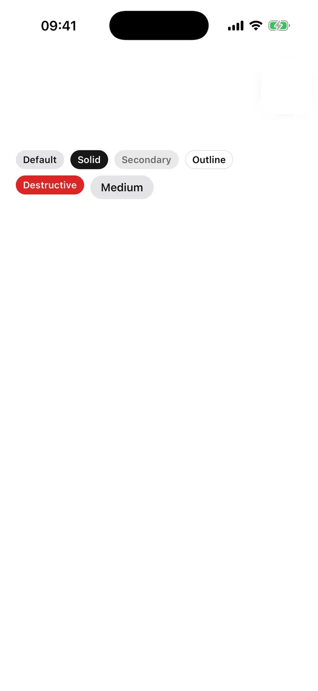 Badge rendered on iOS, light mode