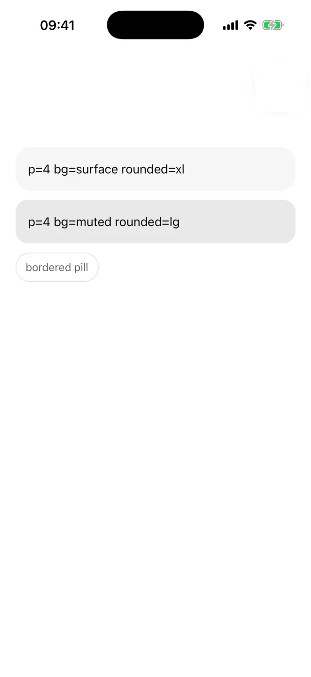 Box rendered on iOS, light mode