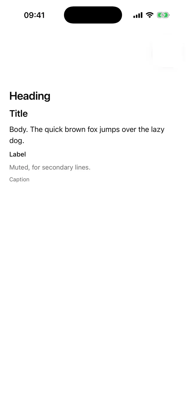 Text rendered on iOS, light mode